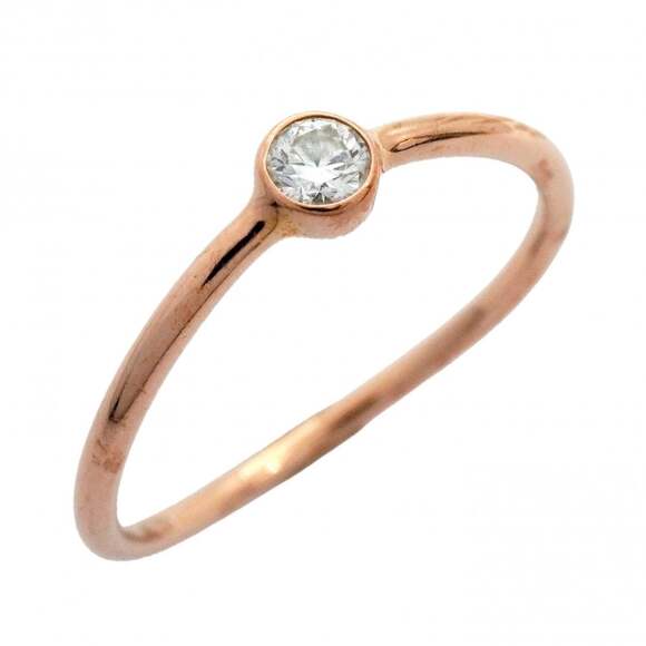 TIFFANY 18k Gold Diamond Ring